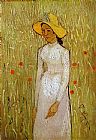 Vincent Van Gogh Canvas Paintings - Girl in White